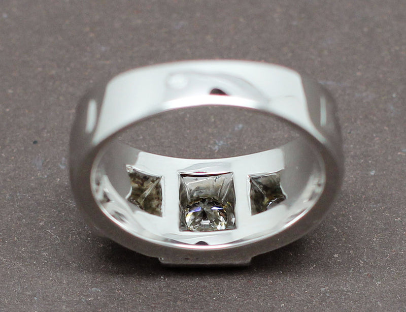 Bague Chevalière Art Déco Diamants