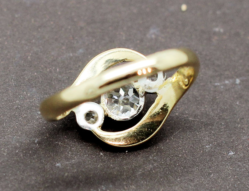 Bague Trilogie Façon Tourbillon Diamants