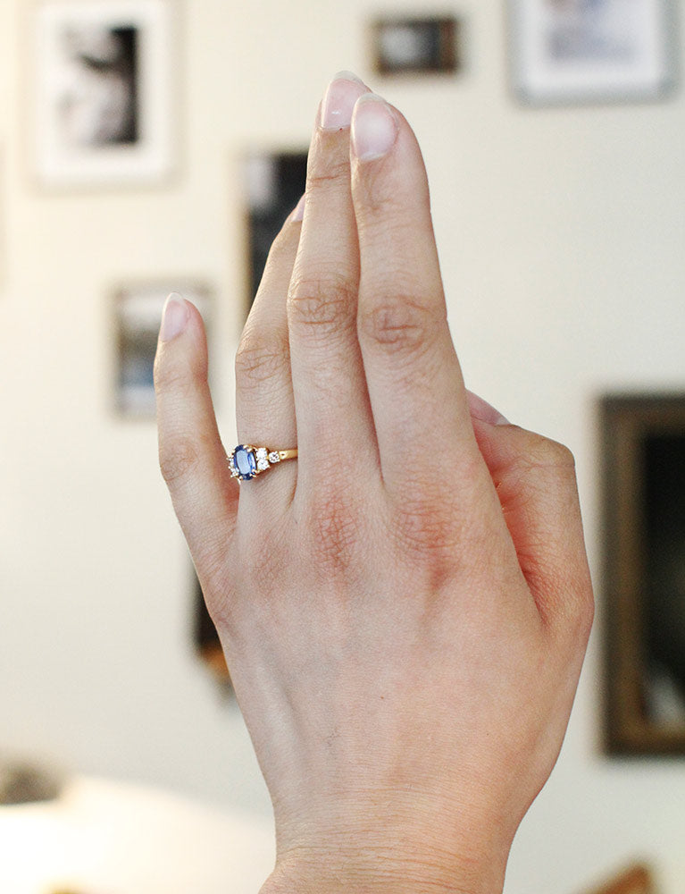 Bague Saphir Diamants