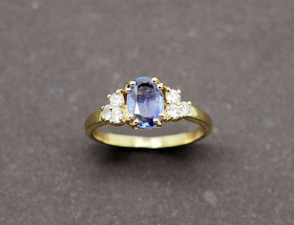 Bague Saphir Diamants