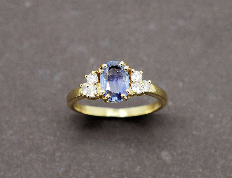 Bague Saphir Diamants