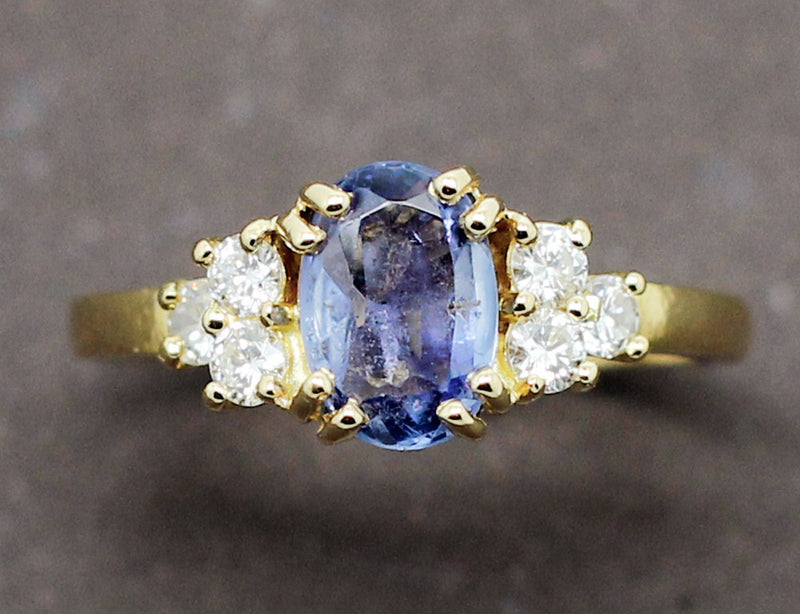 Bague Saphir Diamants