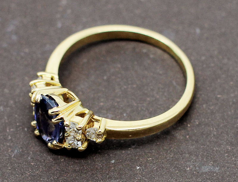 Bague Saphir Diamants