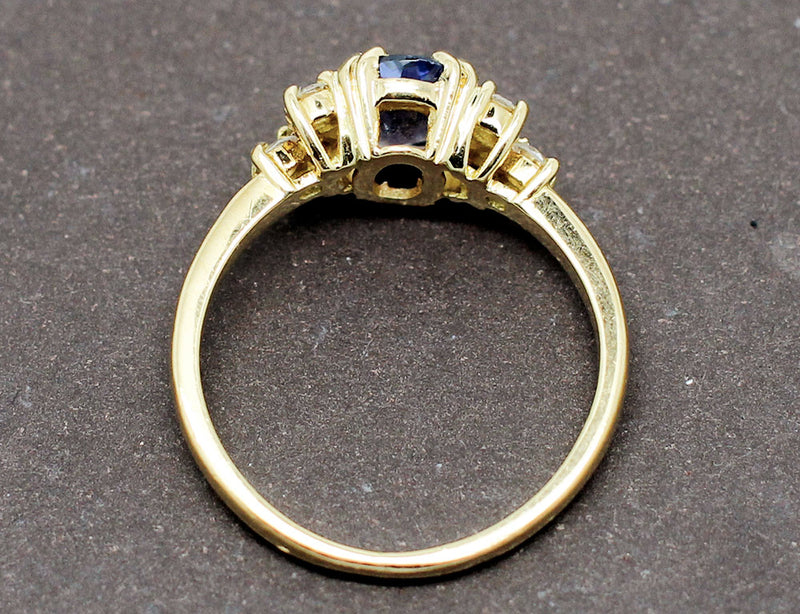 Bague Saphir Diamants