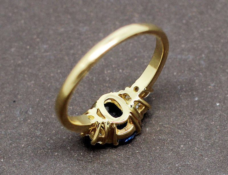 Bague Saphir Diamants