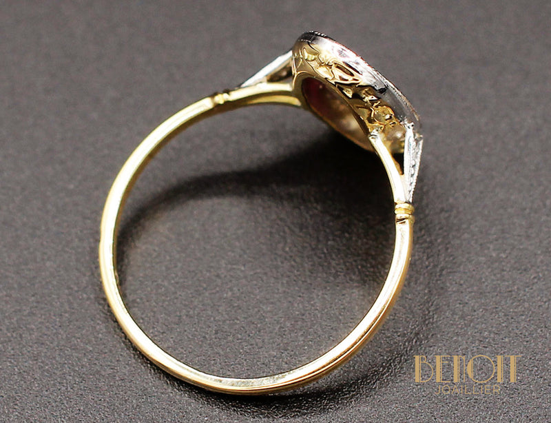 Bague Art Déco Diamants et Verneuils