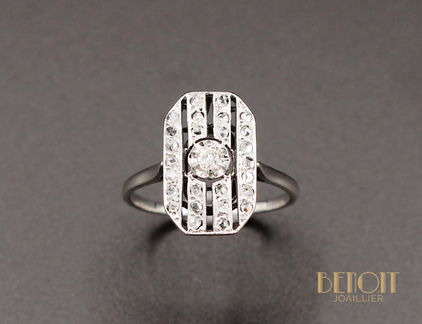 Bague Art Déco Diamants