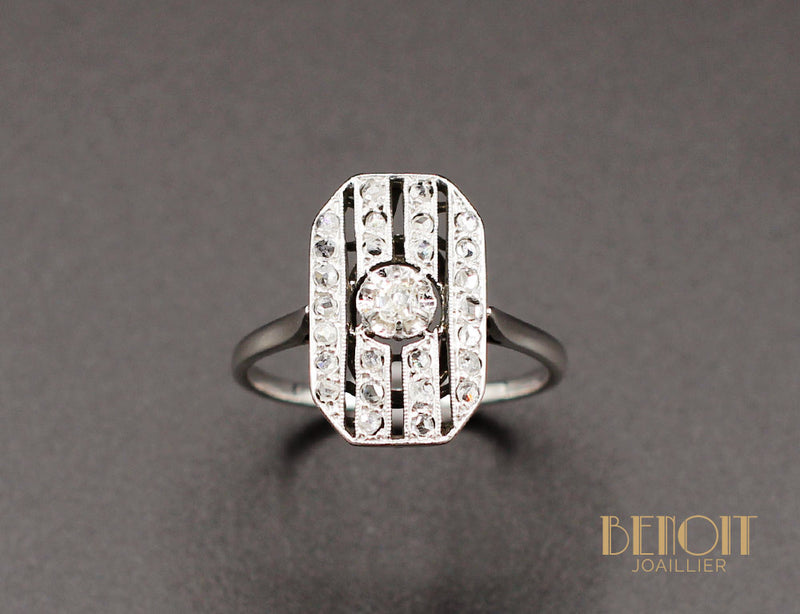 Bague Art Déco Diamants