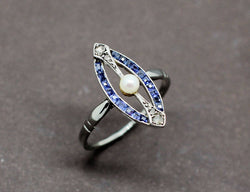 Bague Marquise Art Déco "Les Recyclés"