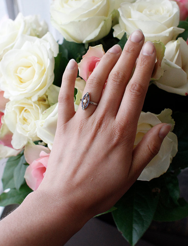 Bague Marquise Art Déco "Les Recyclés"