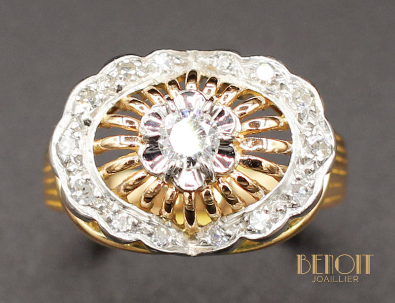 Bague 1950 Or Diamants