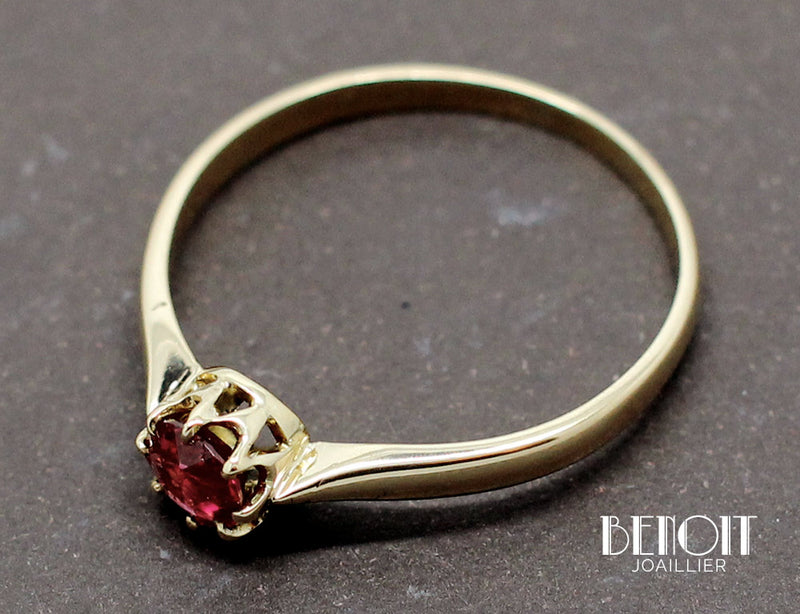 Solitaire Ancien Tourmaline