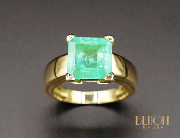 Bague Emeraude Or Jaune