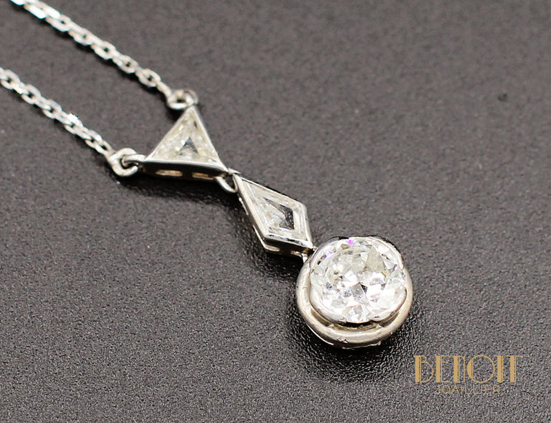 Pendentif Art Déco Diamants