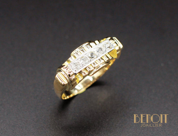 Bague Art Déco Moderniste