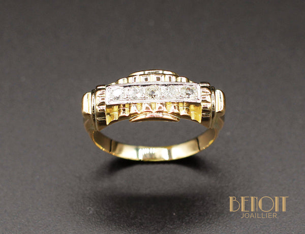 Bague Art Déco Moderniste