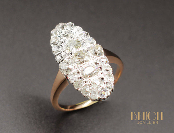 Bague Marquise Diamants XIXe