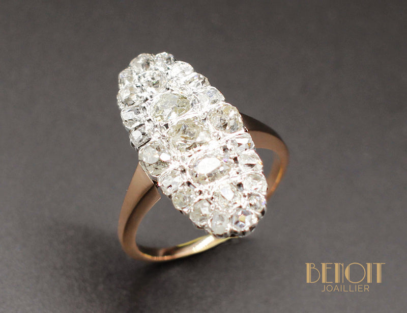 Bague Marquise Diamants XIXe