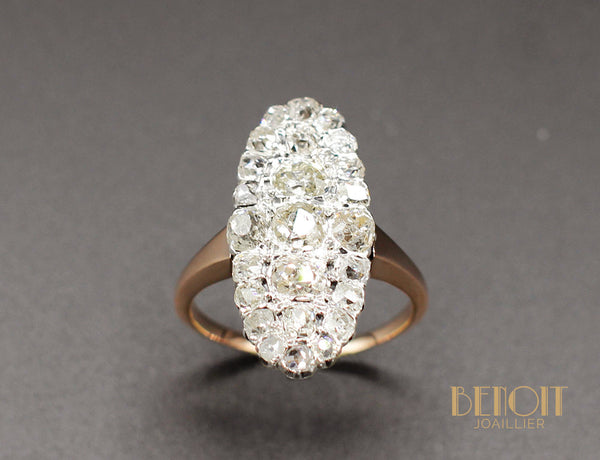 Bague Marquise Diamants XIXe