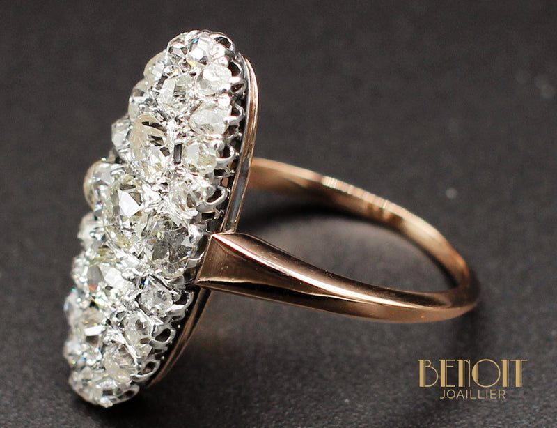 Bague Marquise Diamants XIXe