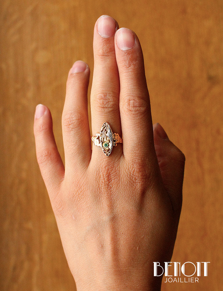 Bague Marquise Art Nouveau