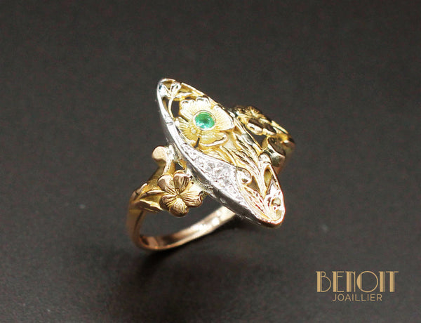Bague Marquise Art Nouveau