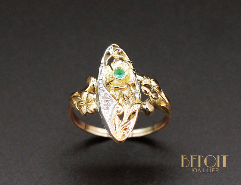 Bague Marquise Art Nouveau