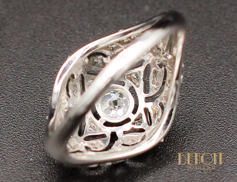 Bague Dôme Art Déco Diamants