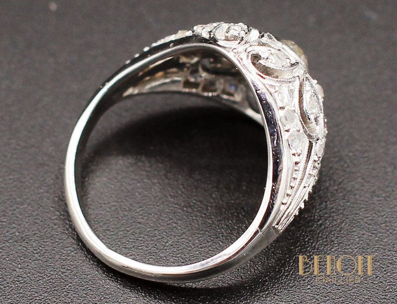 Bague Dôme Art Déco Diamants