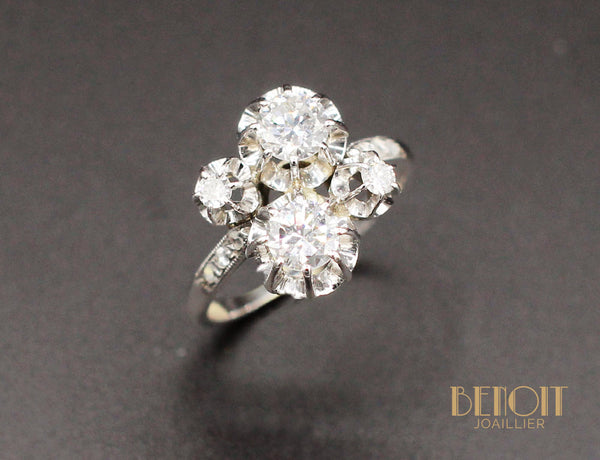 Bague Toi et Moi Diamants 1930