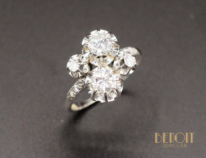 Bague Toi et Moi Diamants 1930