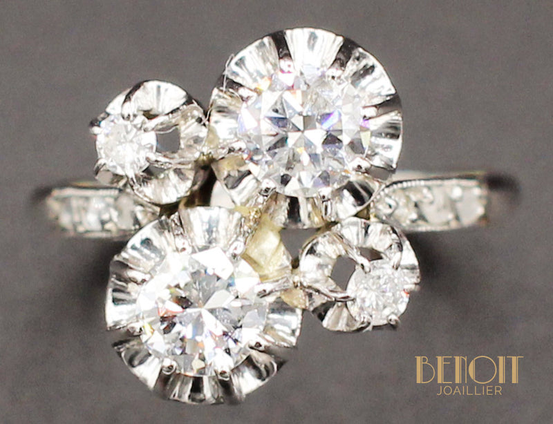 Bague Toi et Moi Diamants 1930