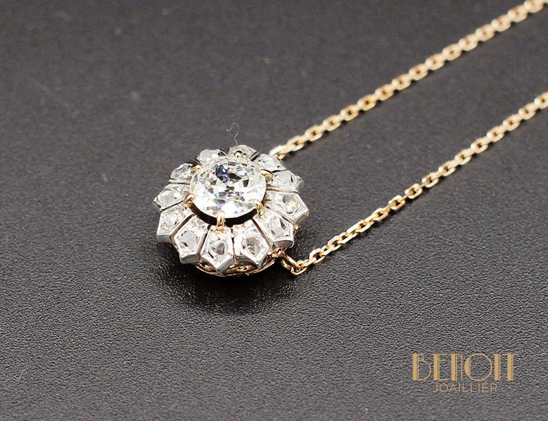 Pendentif "Les Recyclés" Fleur de Diamants