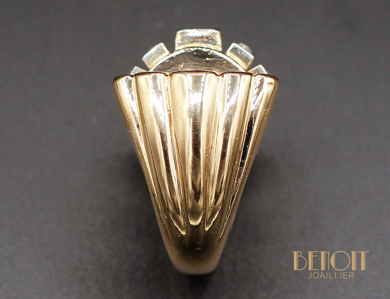 Bague 1950 Or Jaune Diamants