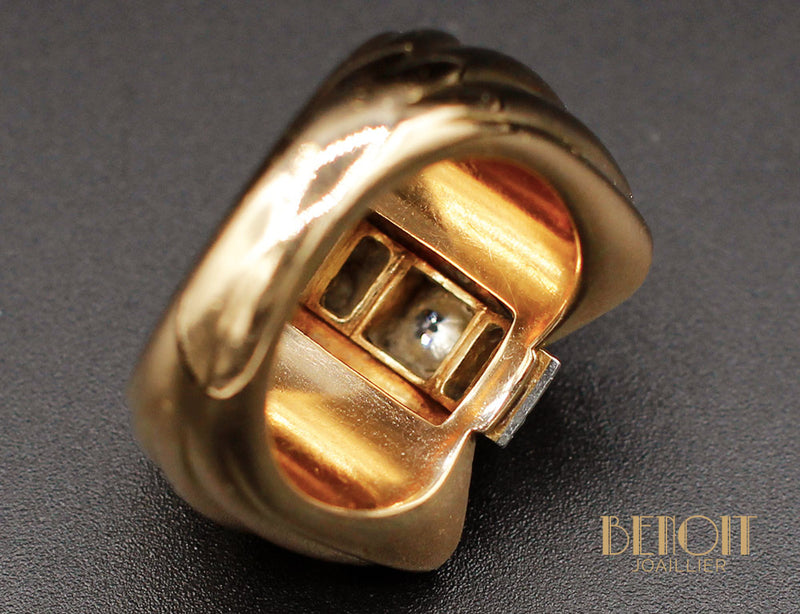 Bague 1950 Or Jaune Diamants