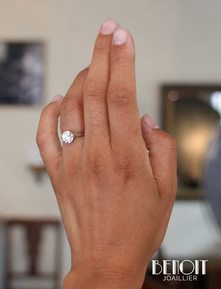 Solitaire Ancien Diamants