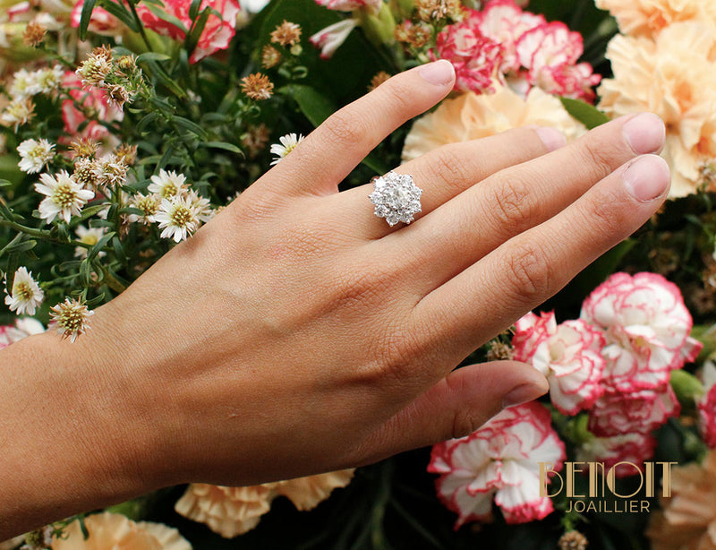 Bague Marguerite Diamants