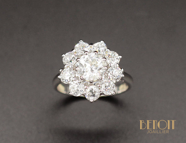 Bague Marguerite Diamants