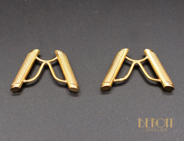 Boutons de Manchette Or Jaune