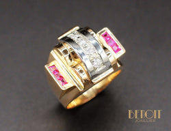 Bague Tank Diamants et Verneuils