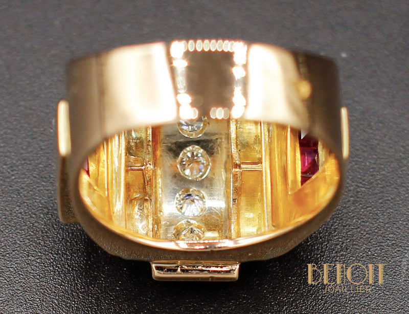 Bague Tank Diamants et Verneuils