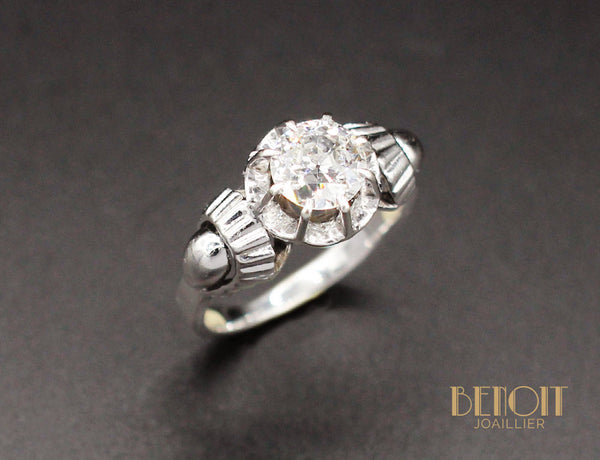 Solitaire Art Déco Diamant
