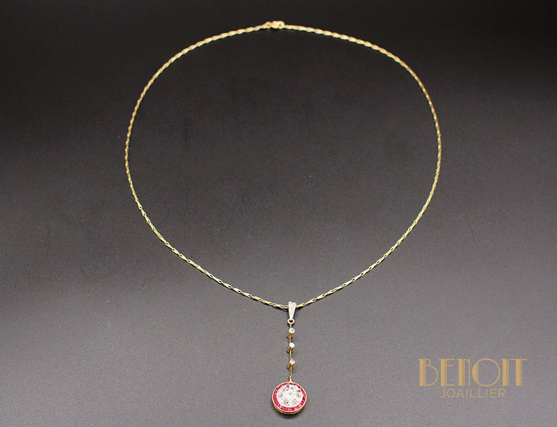 Pendentif Art Déco Diamants