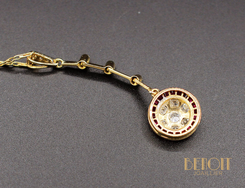 Pendentif Art Déco Diamants