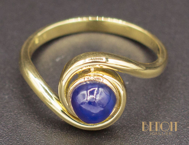 Bague Tourbillon Cabochon Saphir