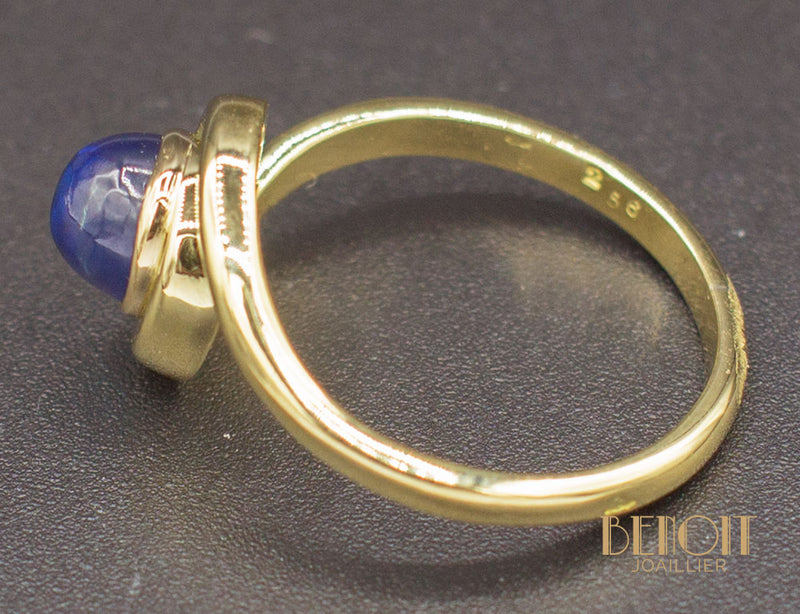Bague Tourbillon Cabochon Saphir