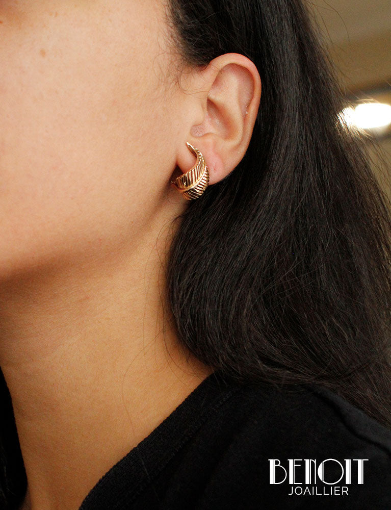 Boucles d'Oreilles Plumes 1950