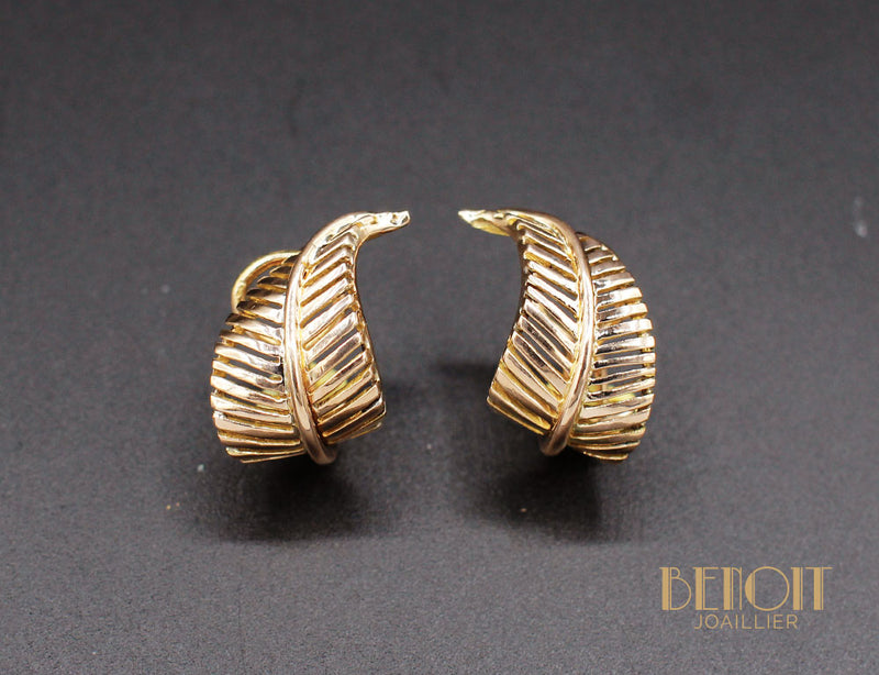 Boucles d'Oreilles Plumes 1950