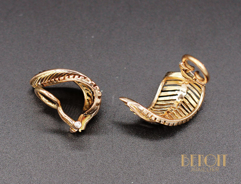 Boucles d'Oreilles Plumes 1950