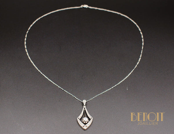 Pendentif Art Déco Diamants
